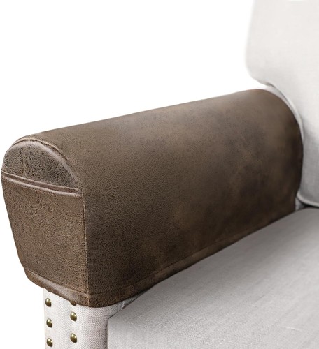 Leather look couch - leather, arm